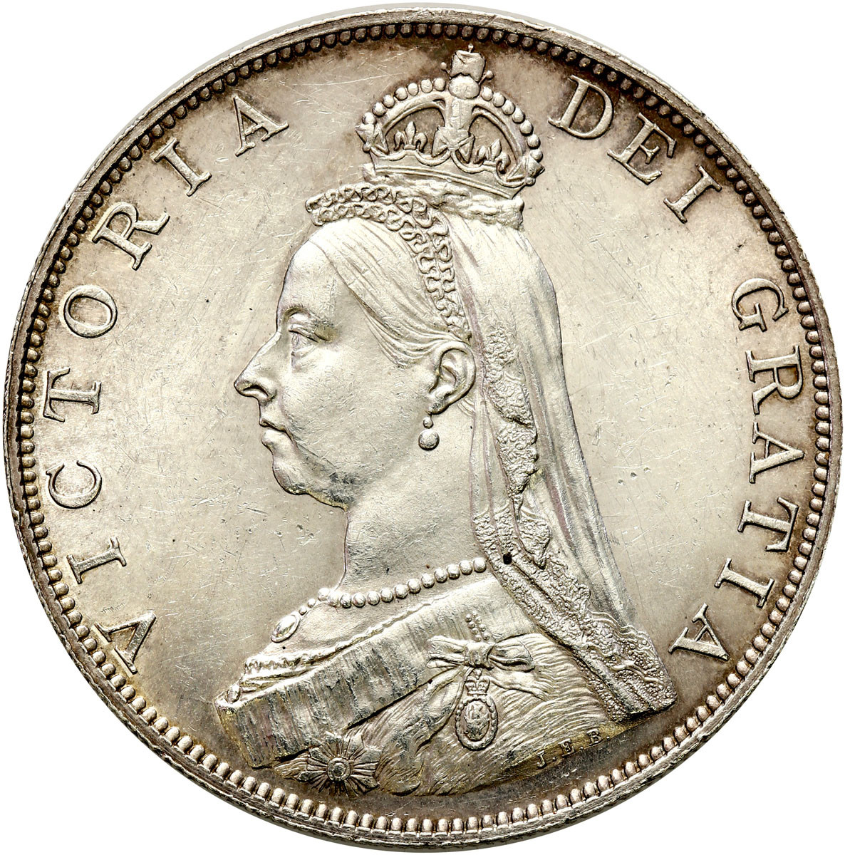 Wielka Brytania. Wiktoria (1837-1901). 2 floreny 1887 - ŁADNE